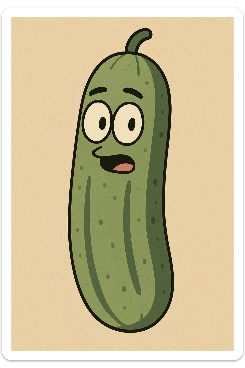 Cucumber sticker