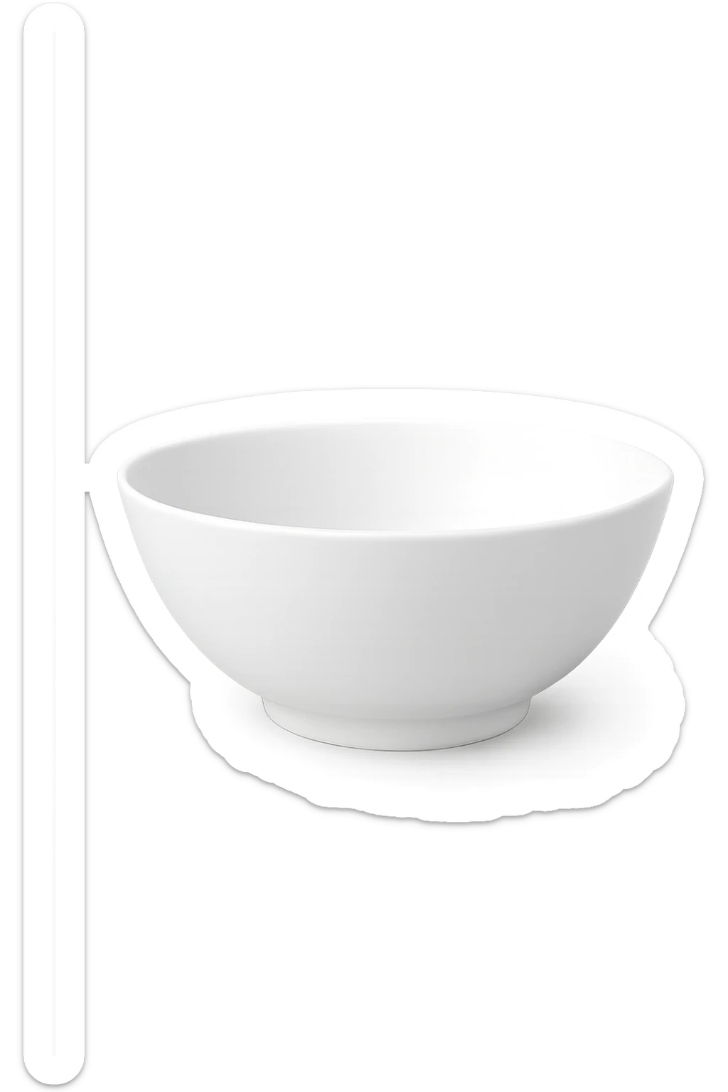 bowl di insalata bianca sticker