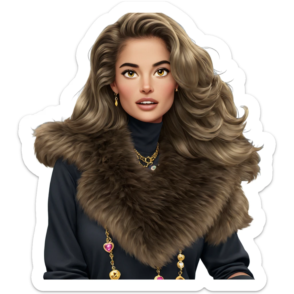 soft gaze with jewelry sticker