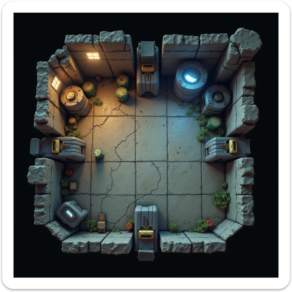  a screenshot of a location from the map "the farm" in the videogame "arena breakout: infinite" 
The image contains no text whatsoever. sticker