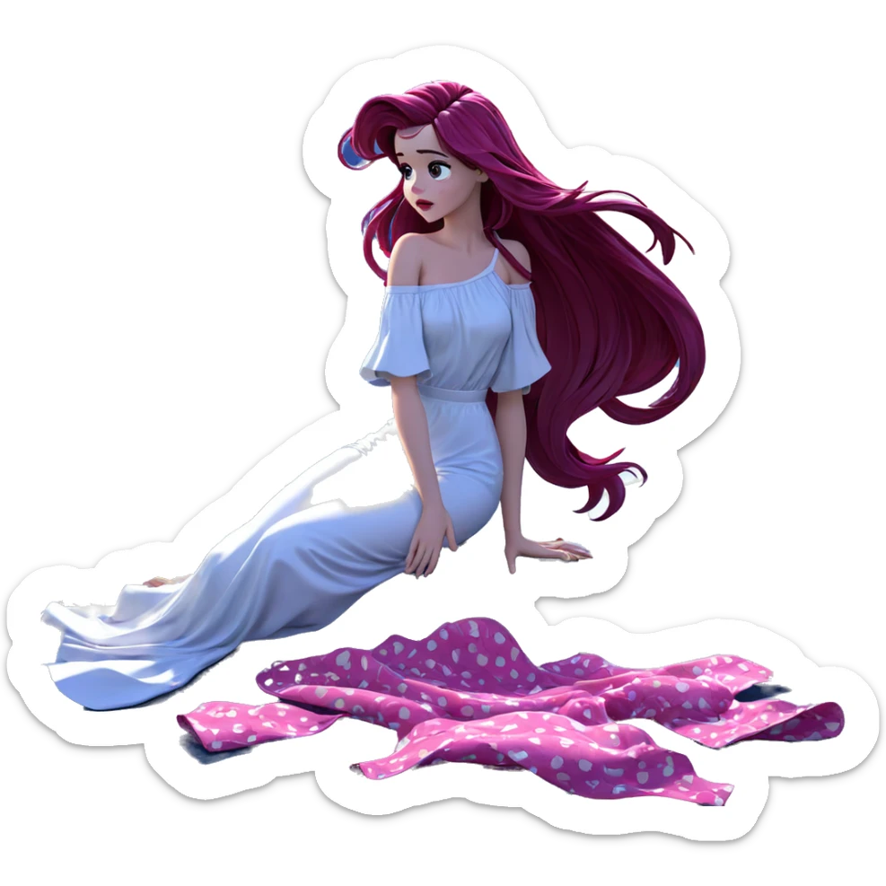 moonlit beauty by the water sticker