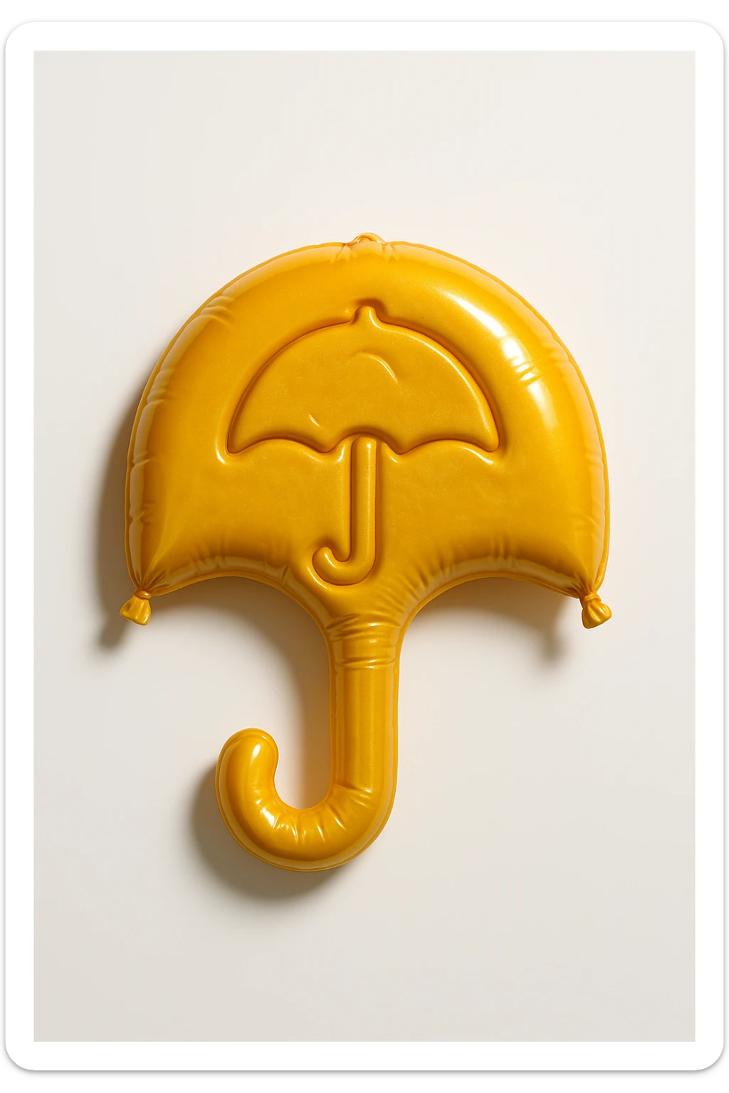 dalgona candy with umbrella shape, balloon style, inspired by Squid Game sticker