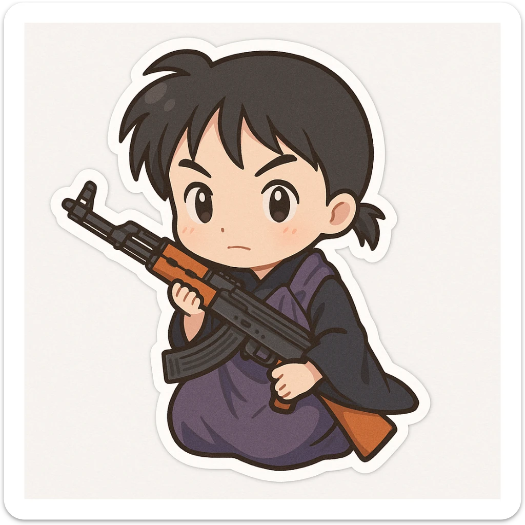 Miroku take ak 47 sticker