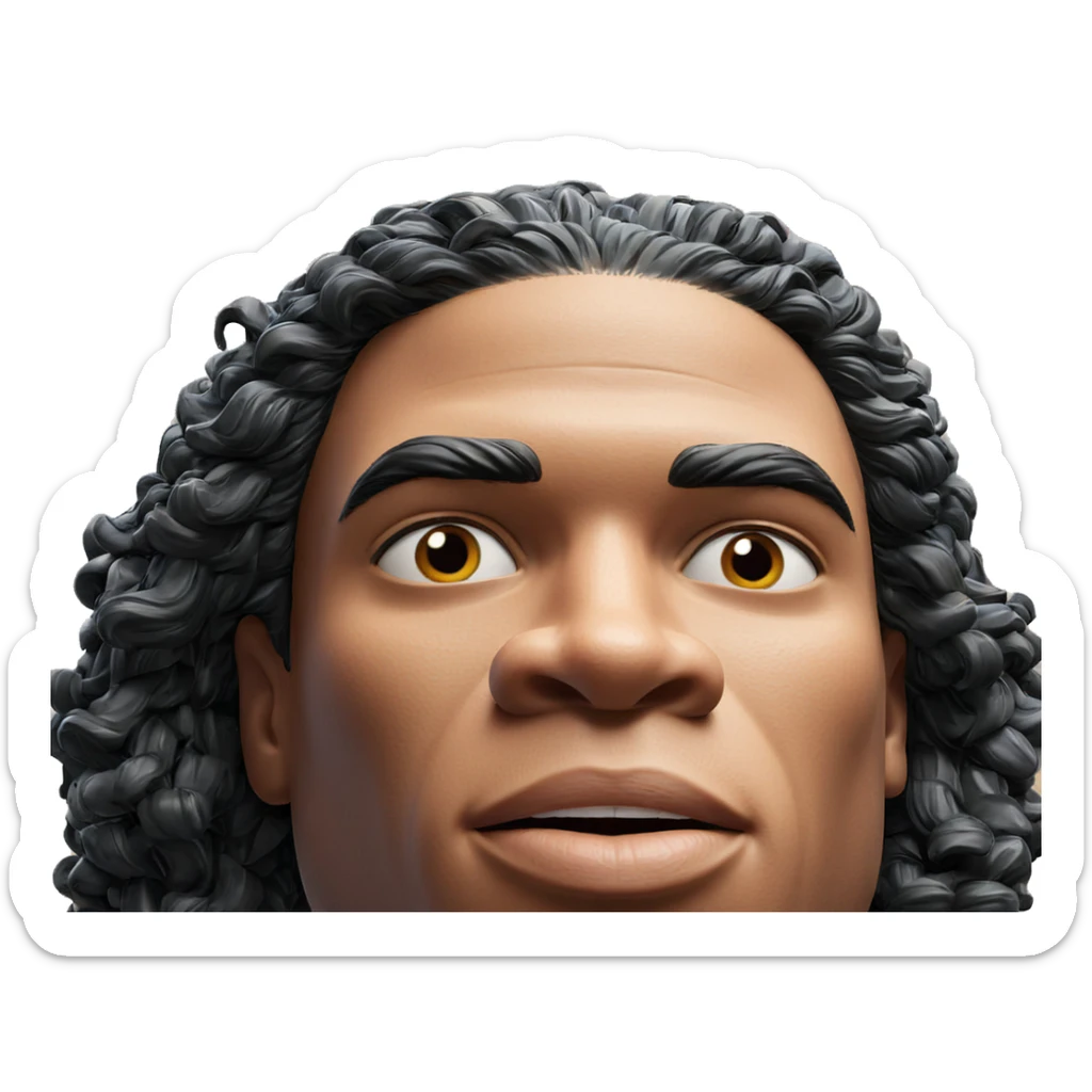 realistic portrait of a man sticker