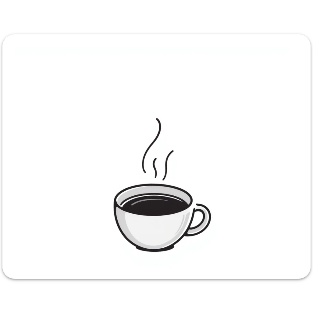 a cup of tea with steam in pastel colors dd9fb0 ffc6d3 a3bfc9 c4bee2 f1b091, hand-drawn doodle style sticker