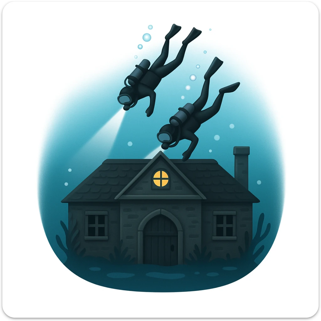 an emoji that symbolizes this movie the deep house sticker