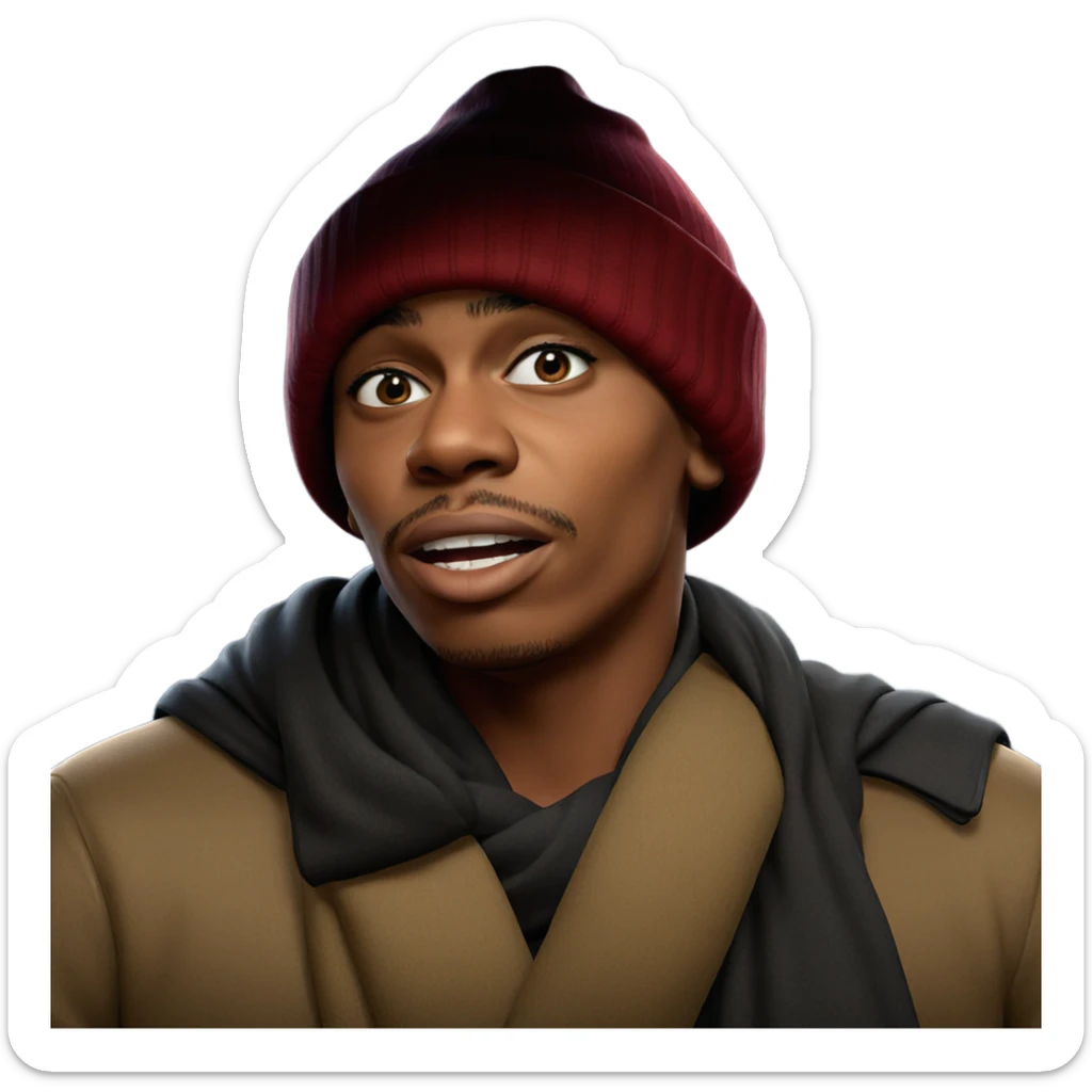 boy in hat and scarf sticker