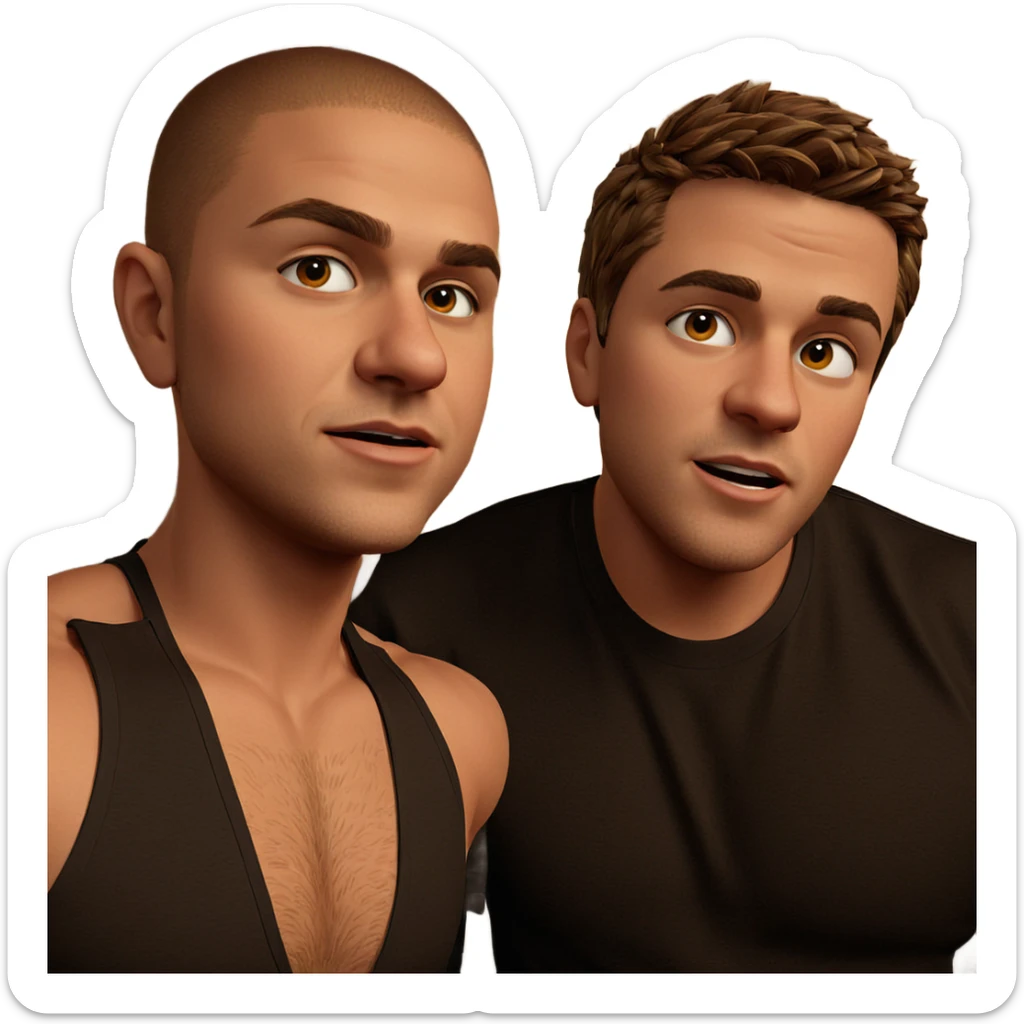 brothers with bold style sticker