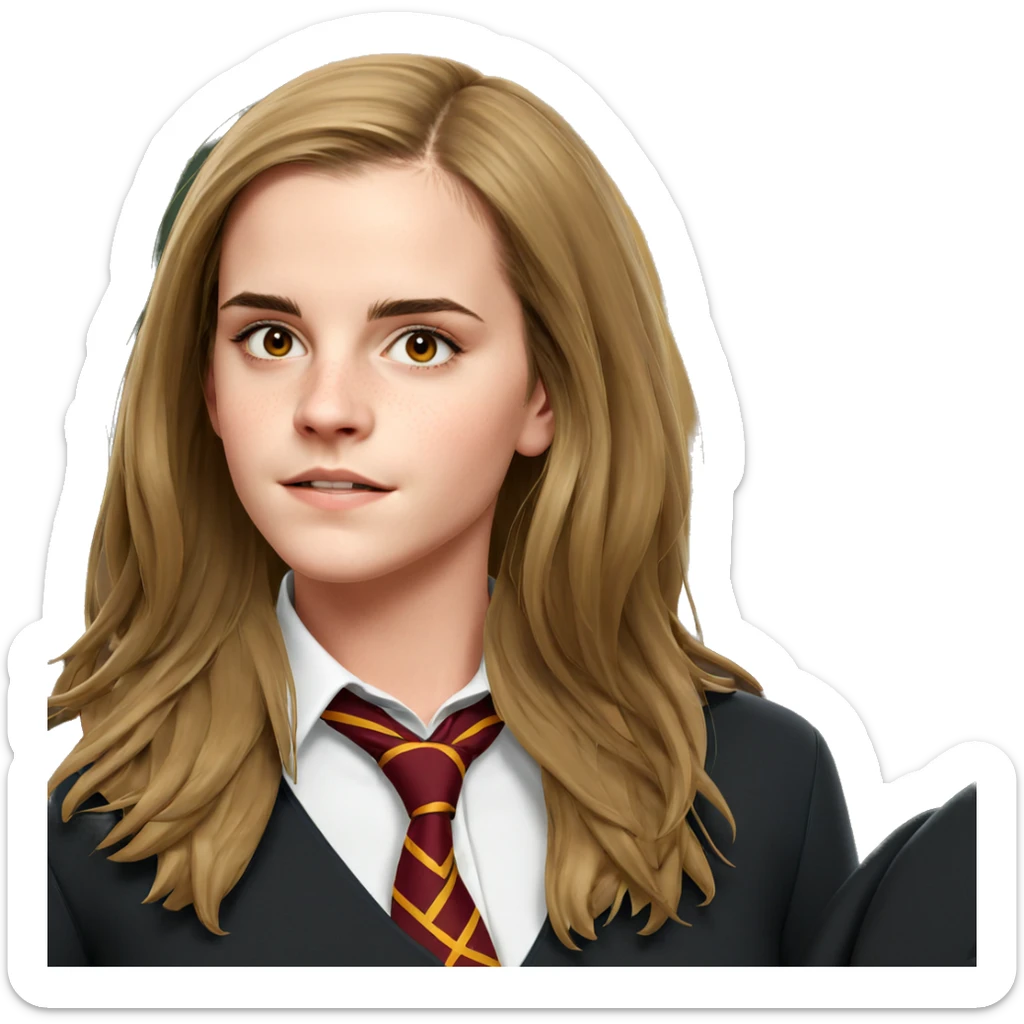hogwarts girl in school uniform sticker