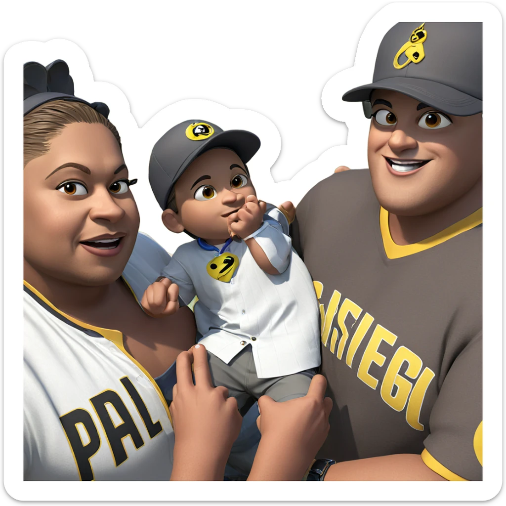 cool boys in caps sticker