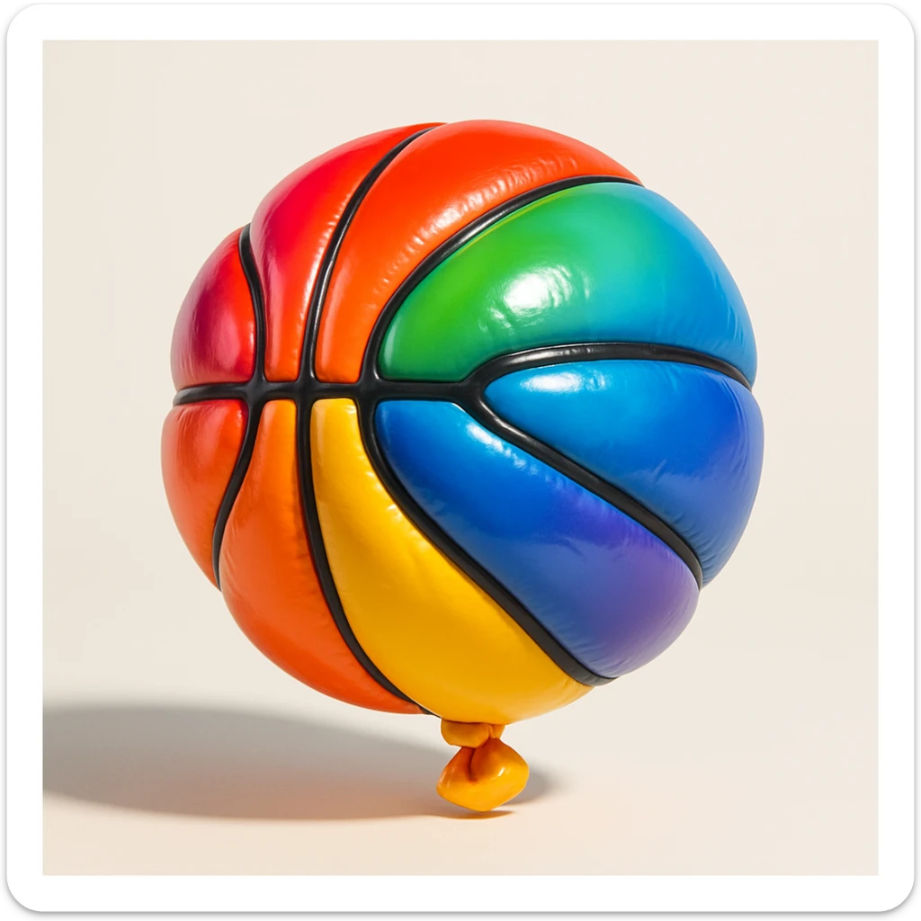 basket ball sticker