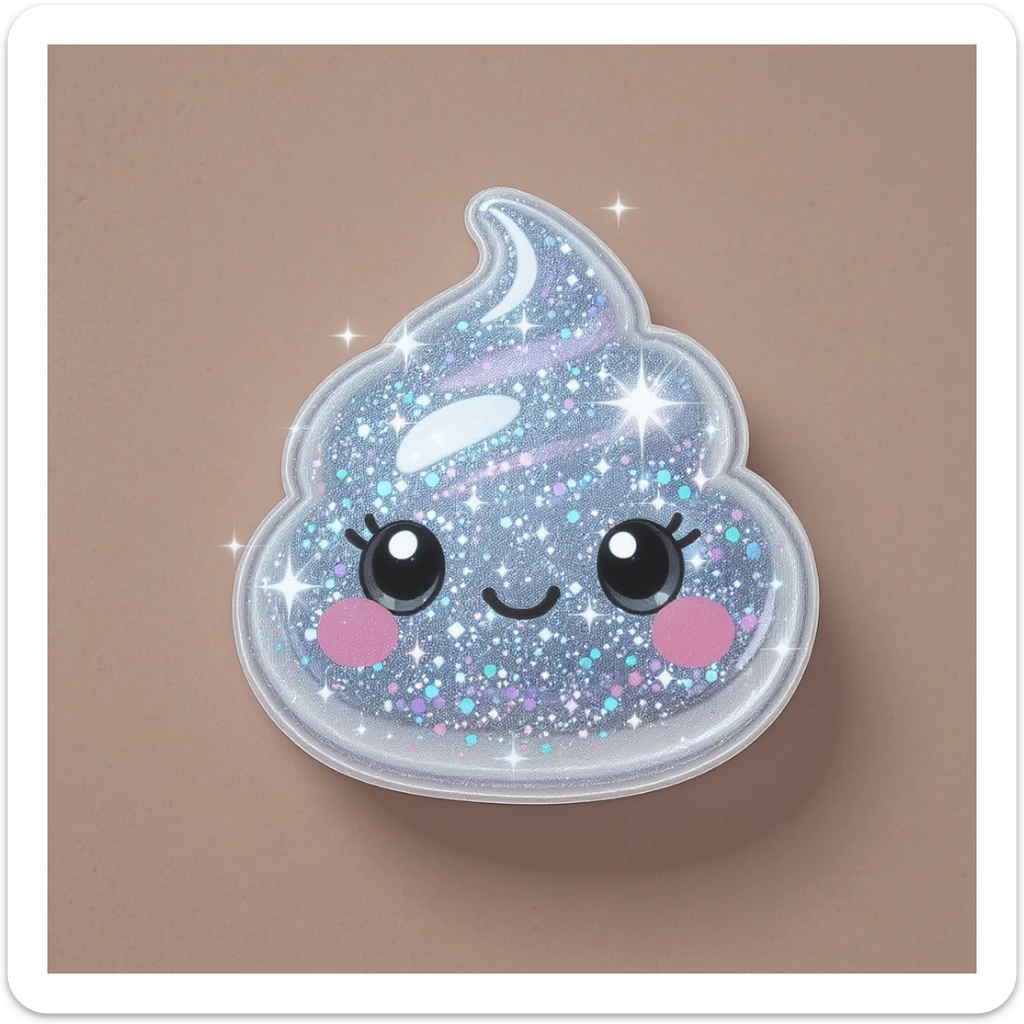cute and shiny object with sparkles, no background sticker