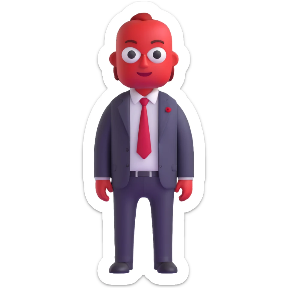 Anger character from Inside Out movie sticker