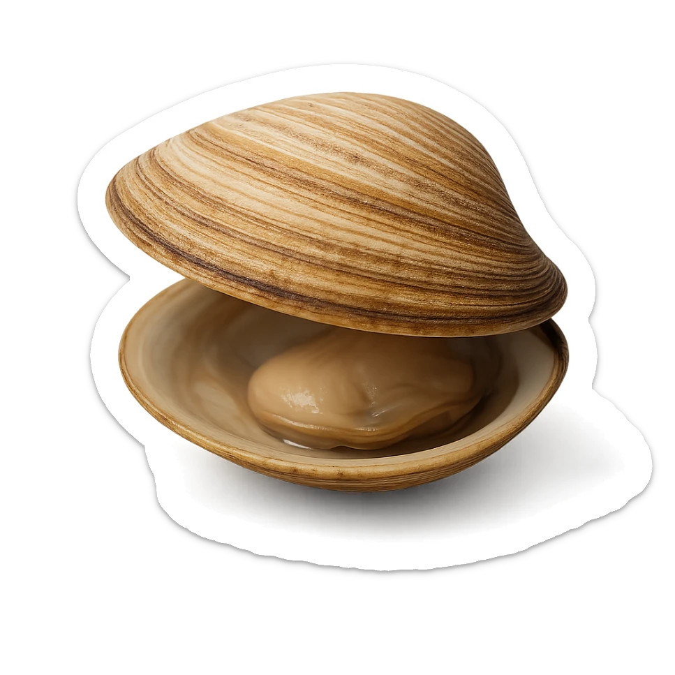 Clam sticker