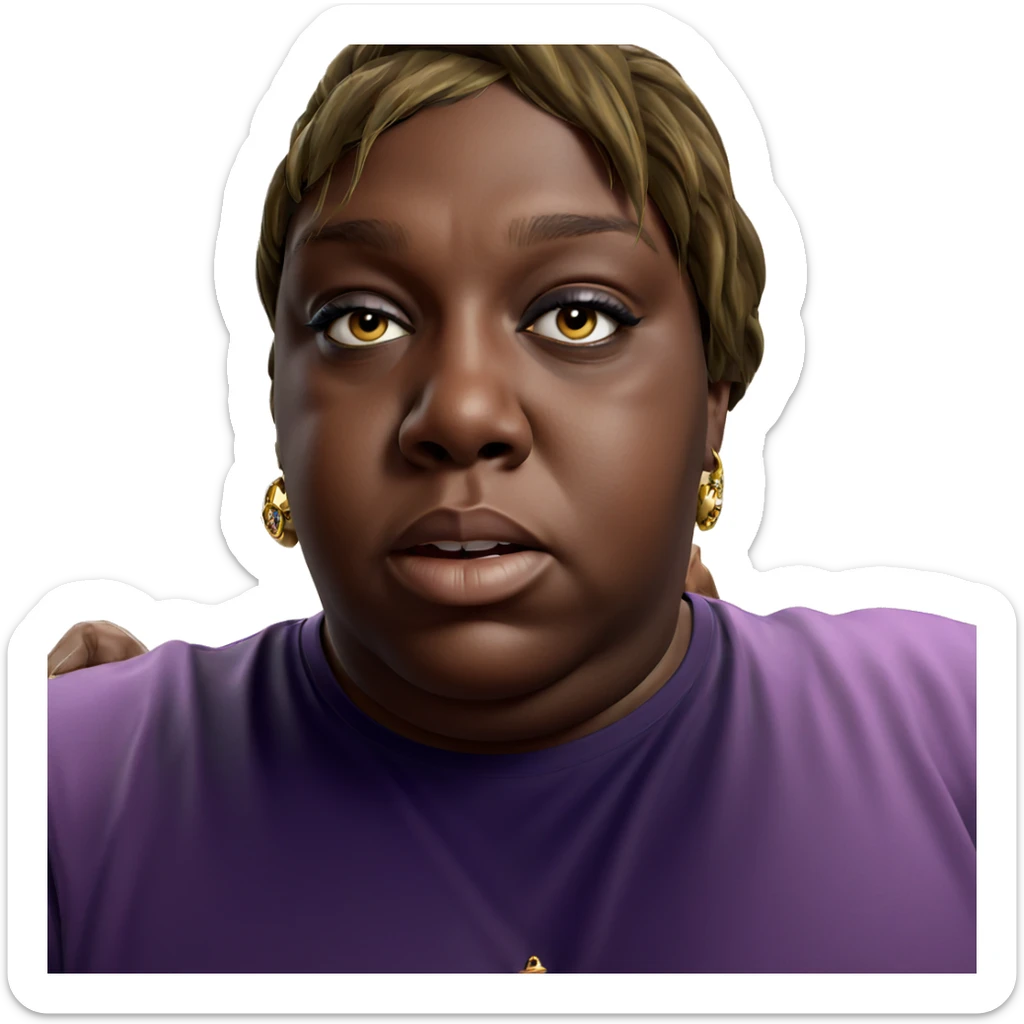 male portrait with jewelry sticker