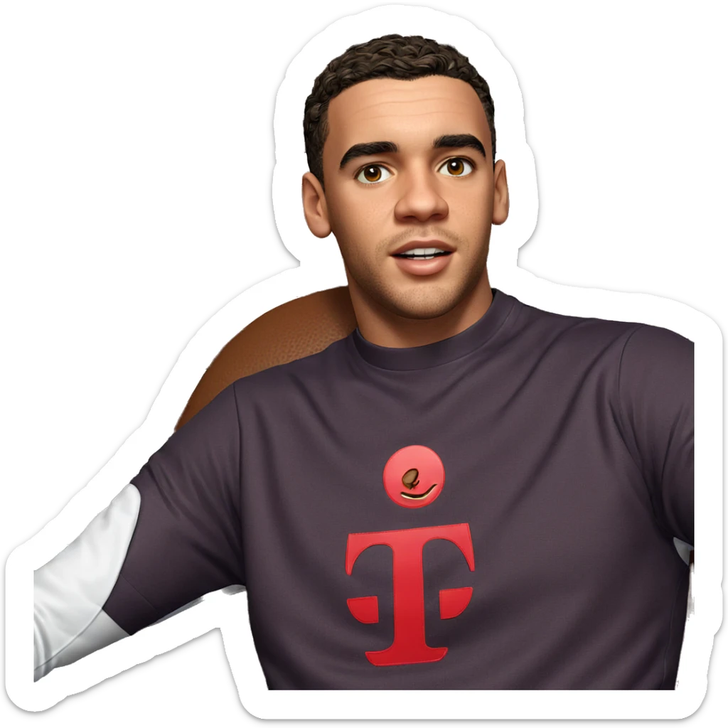 realistic portrait of a male sticker