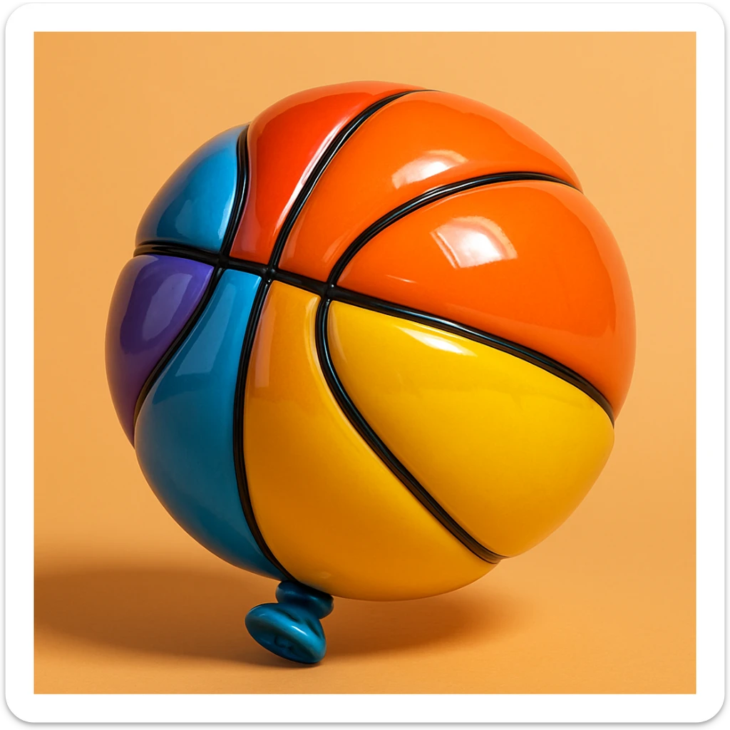basket ball sticker