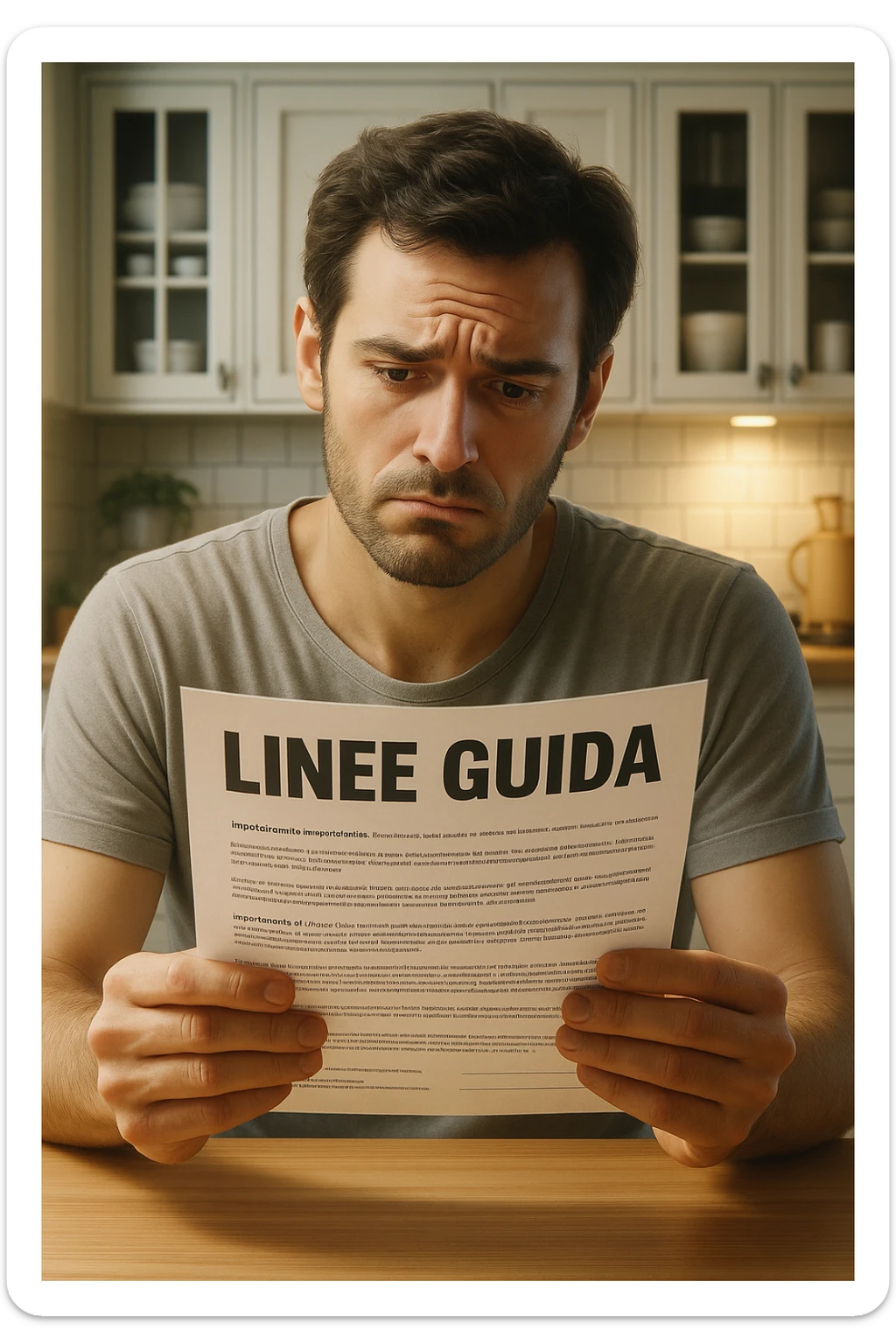 FALLA IDENTICA A QUESTA MA SUL FOGLIO SCRIVI "LINEE GUIDA" IN ITALIANO sticker