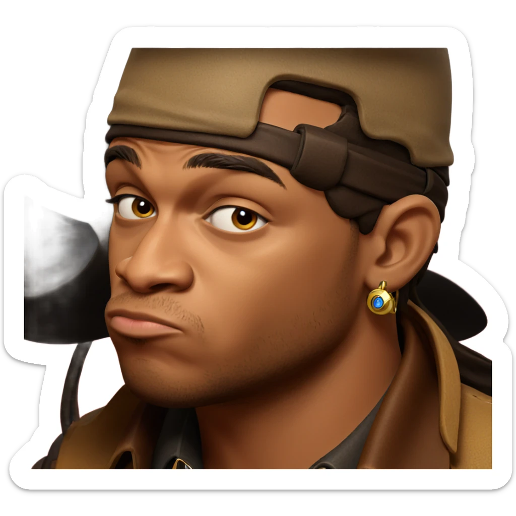 cowboy style with accessories sticker