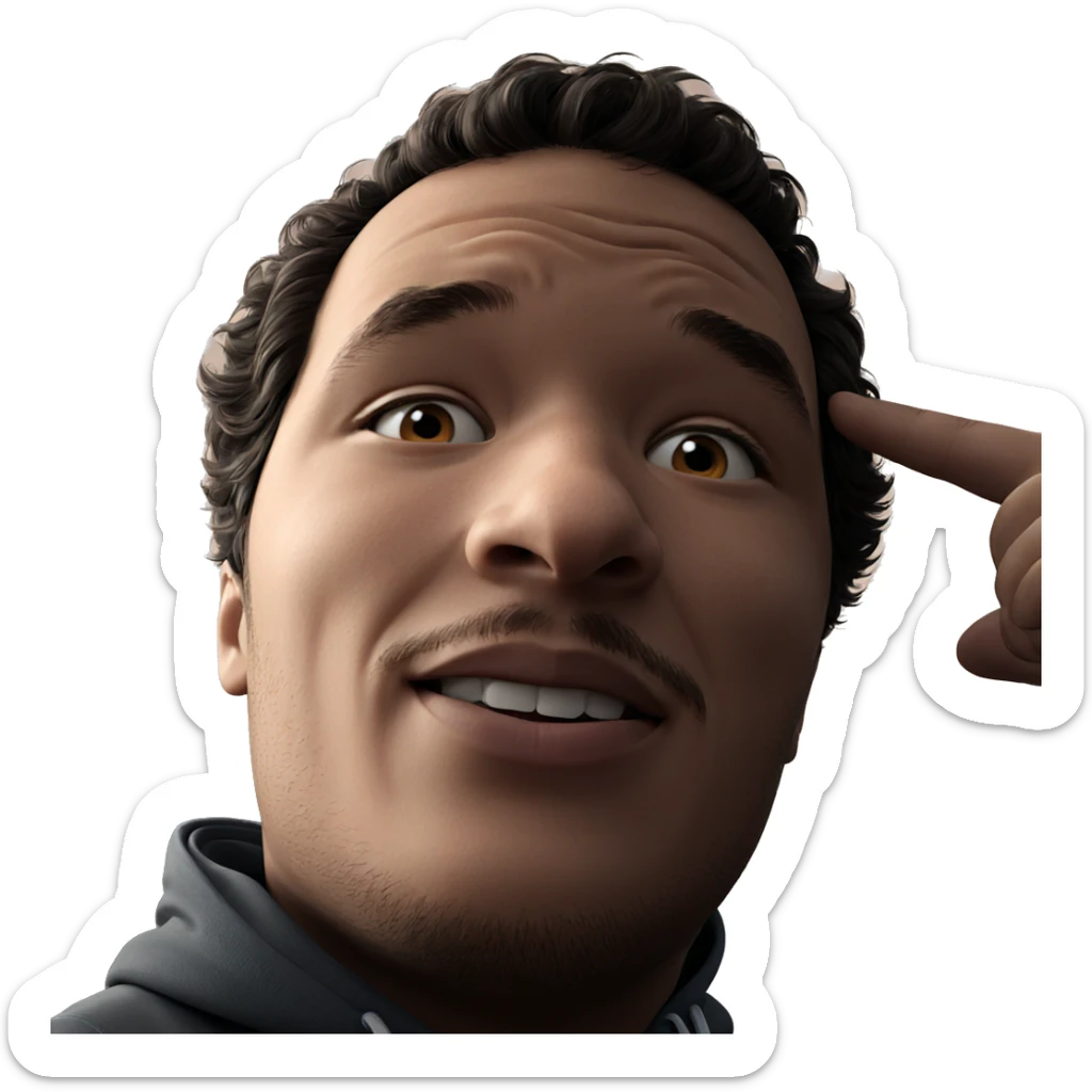 realistic portrait of a boy sticker