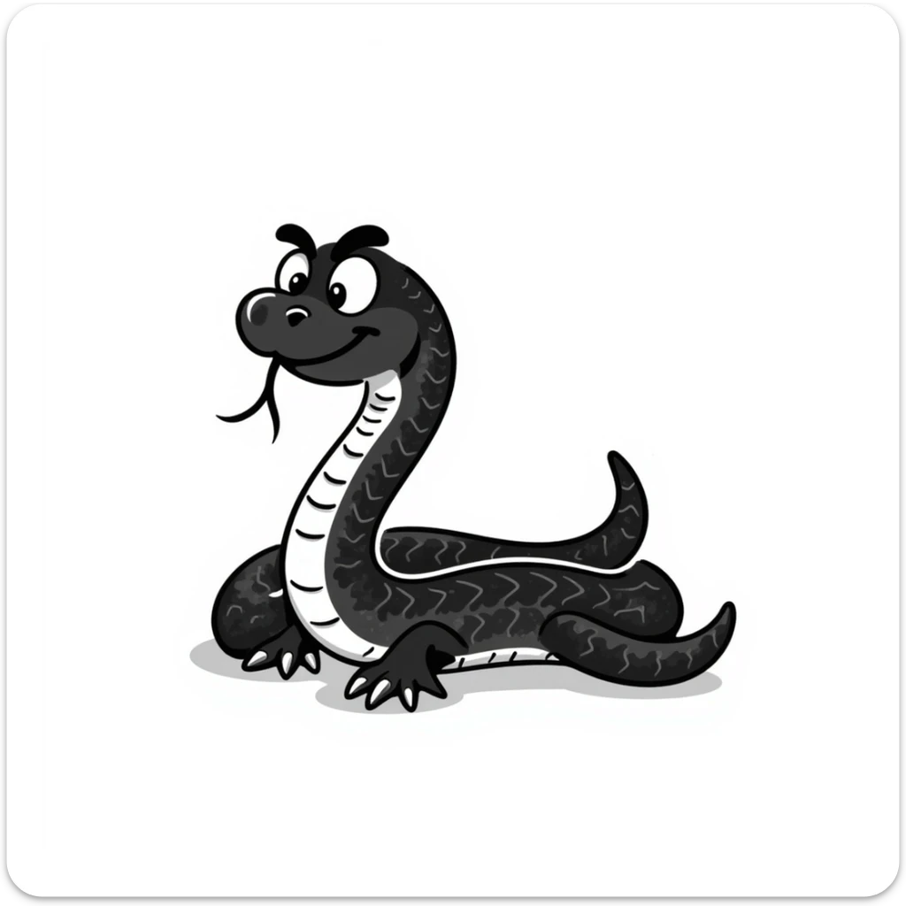 Snake sticker