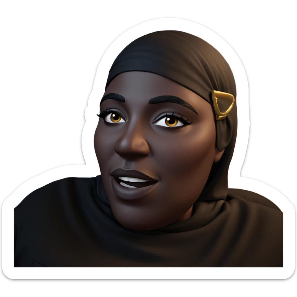 dark beauty in solitude sticker