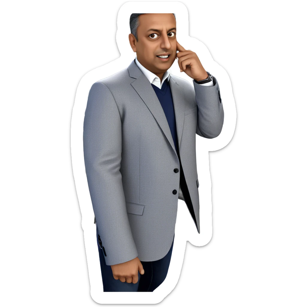 male portrait with car backdrop sticker