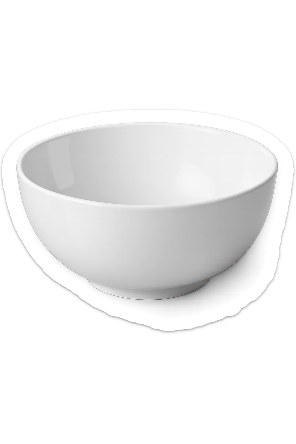 bowl di insalata bianca sticker