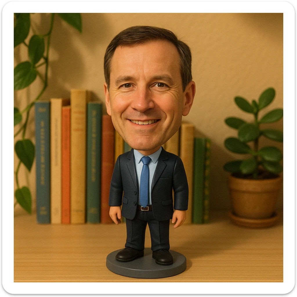 A Bobble head based on this image sticker