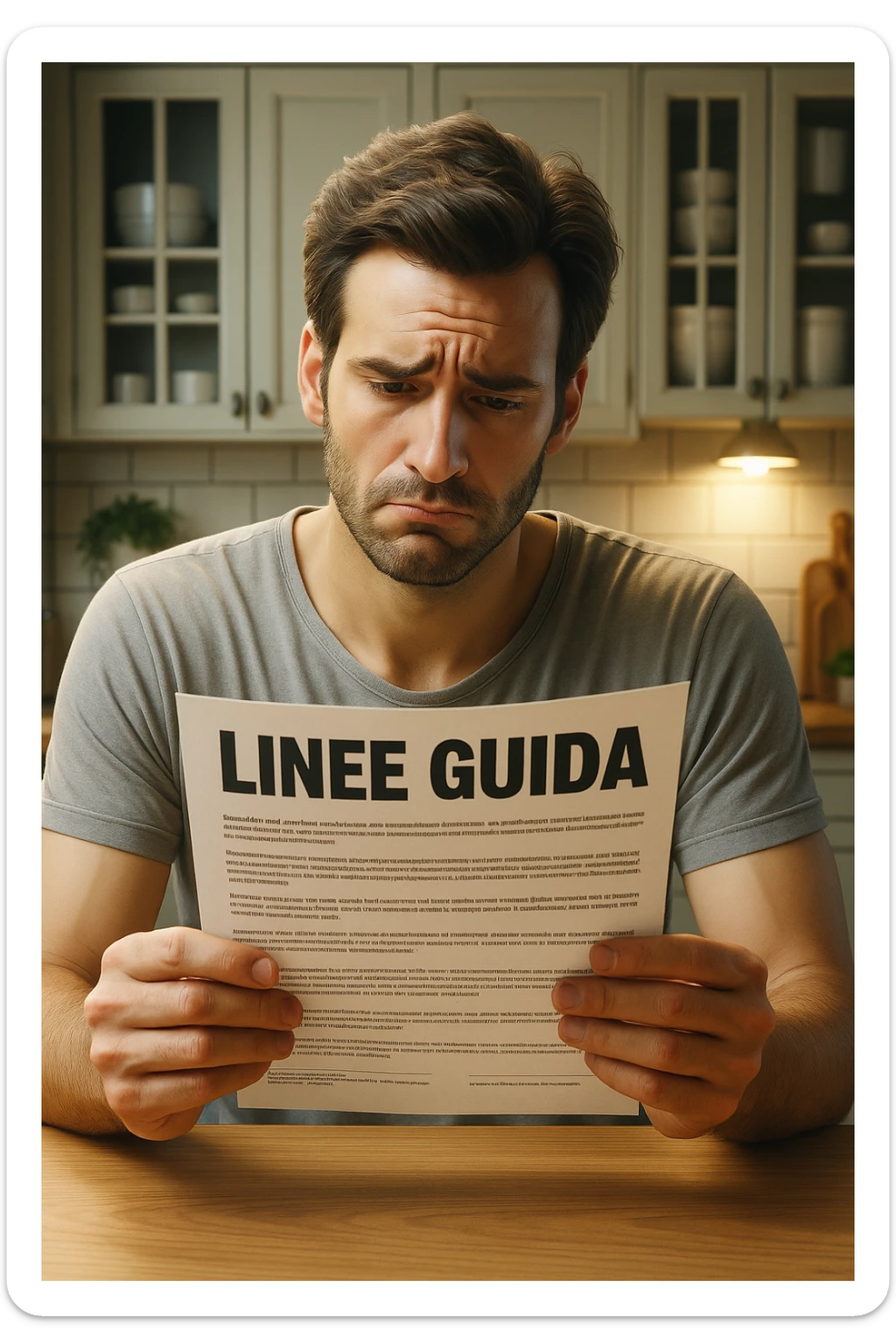 FALLA IDENTICA A QUESTA MA SUL FOGLIO SCRIVI "LINEE GUIDA" IN ITALIANO sticker