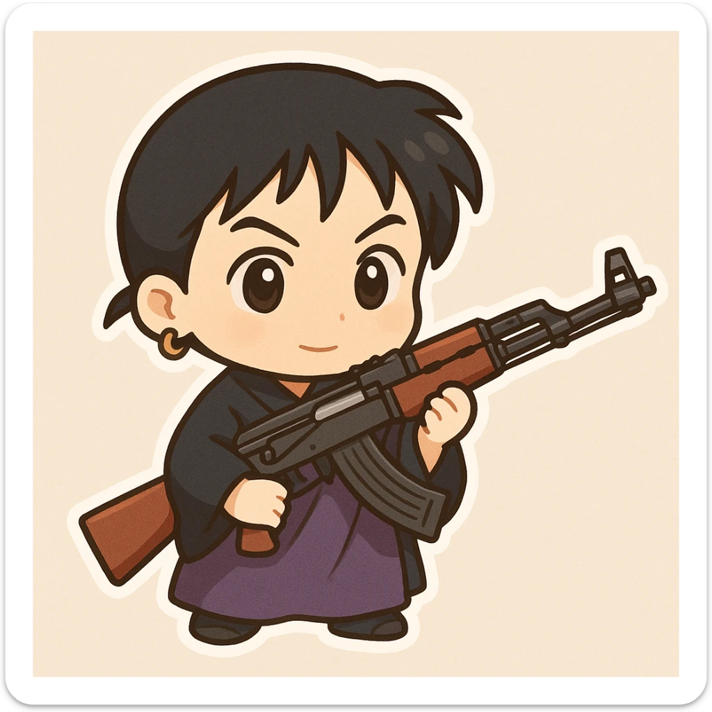 Miroku take ak 47 sticker