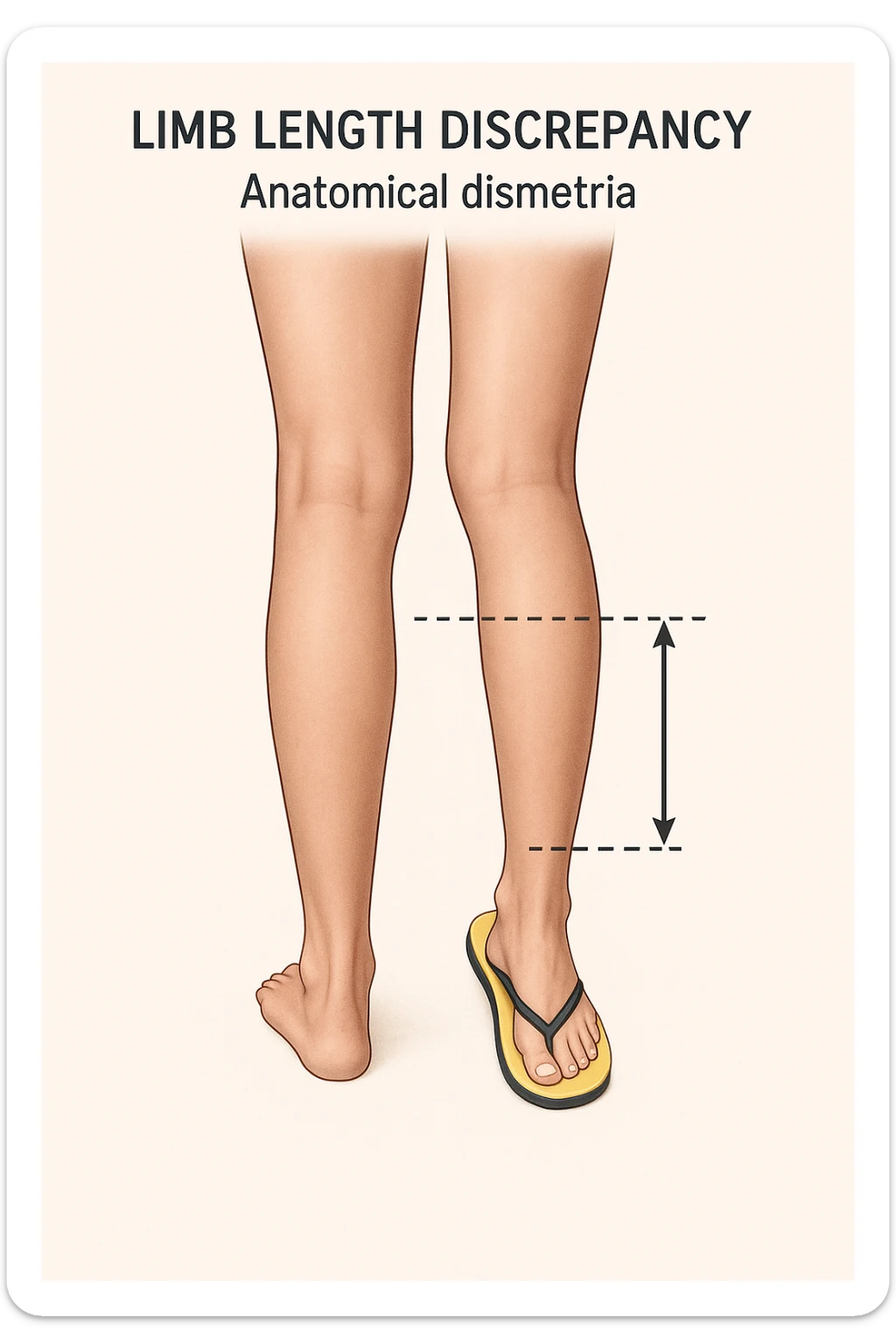 Dismetria versione anatomica sticker