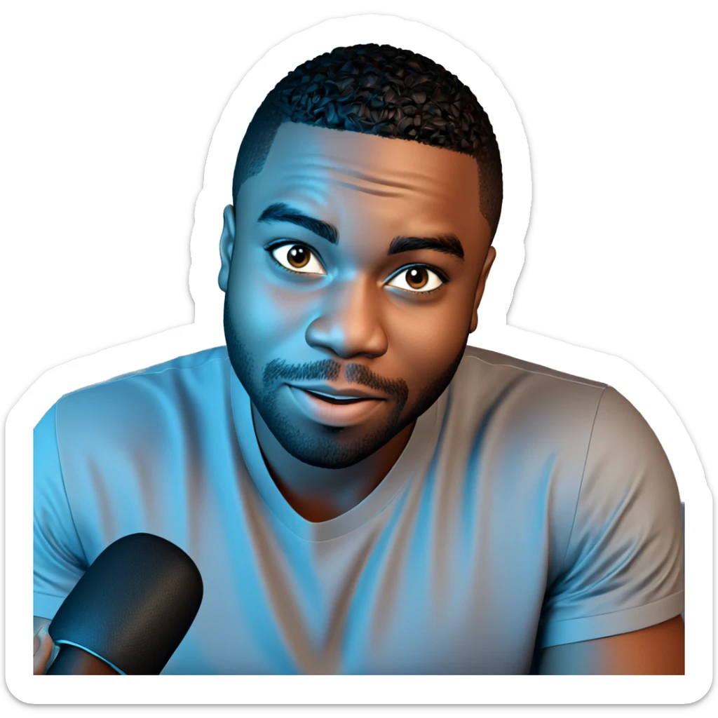 confident young man portrait sticker