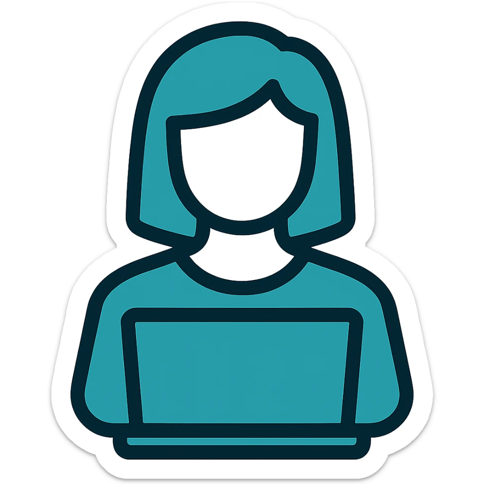 Increase the opacity and thickness of all lines and fills, keep the face transparent, use teal color #49aea3, ensure the icon is bold and clearly visible, with a transparent background. sticker