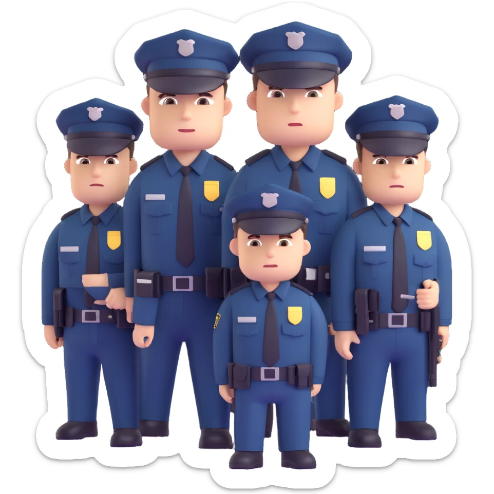 Polis özel harekat, group of tactical police officers in formation, black uniforms, Turkish police special operations sticker