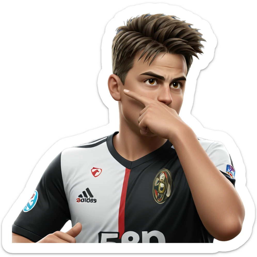 young athlete in soccer jersey sticker