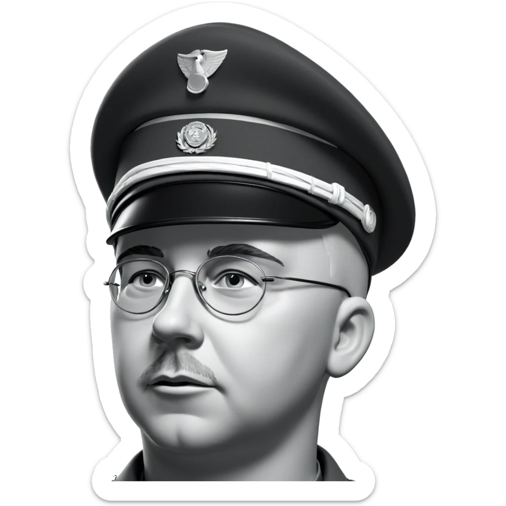 military boy in monochrome sticker