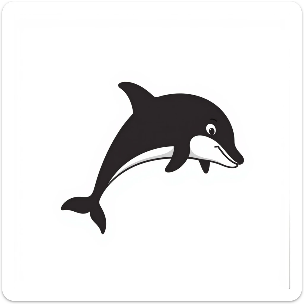 Dolphin sticker