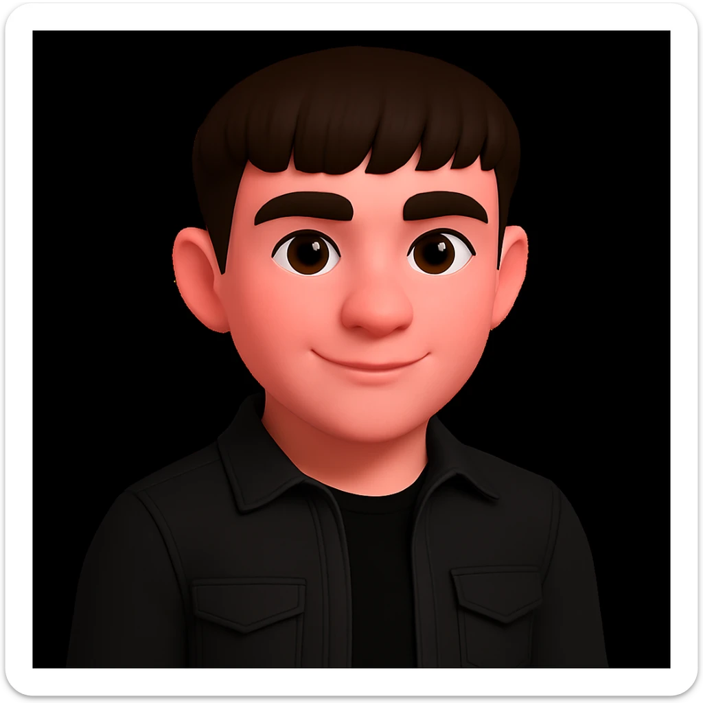 Make the skin color of the young man more pinkish, do not change anything else, keep the style and all details as they are. The original style should be preserved exactly as in the reference image. sticker