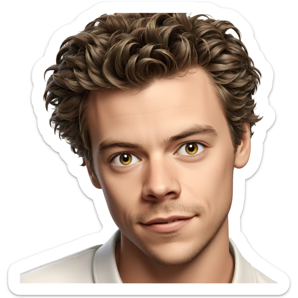 portrait of a boy smiling sticker