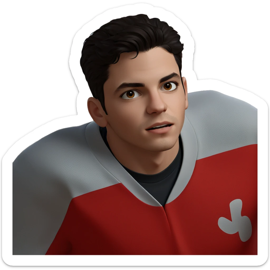 stylish boy in sportswear sticker