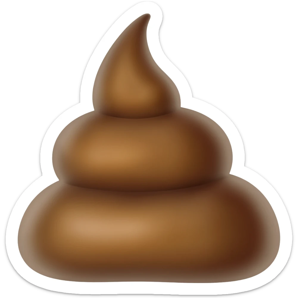 Poop sticker