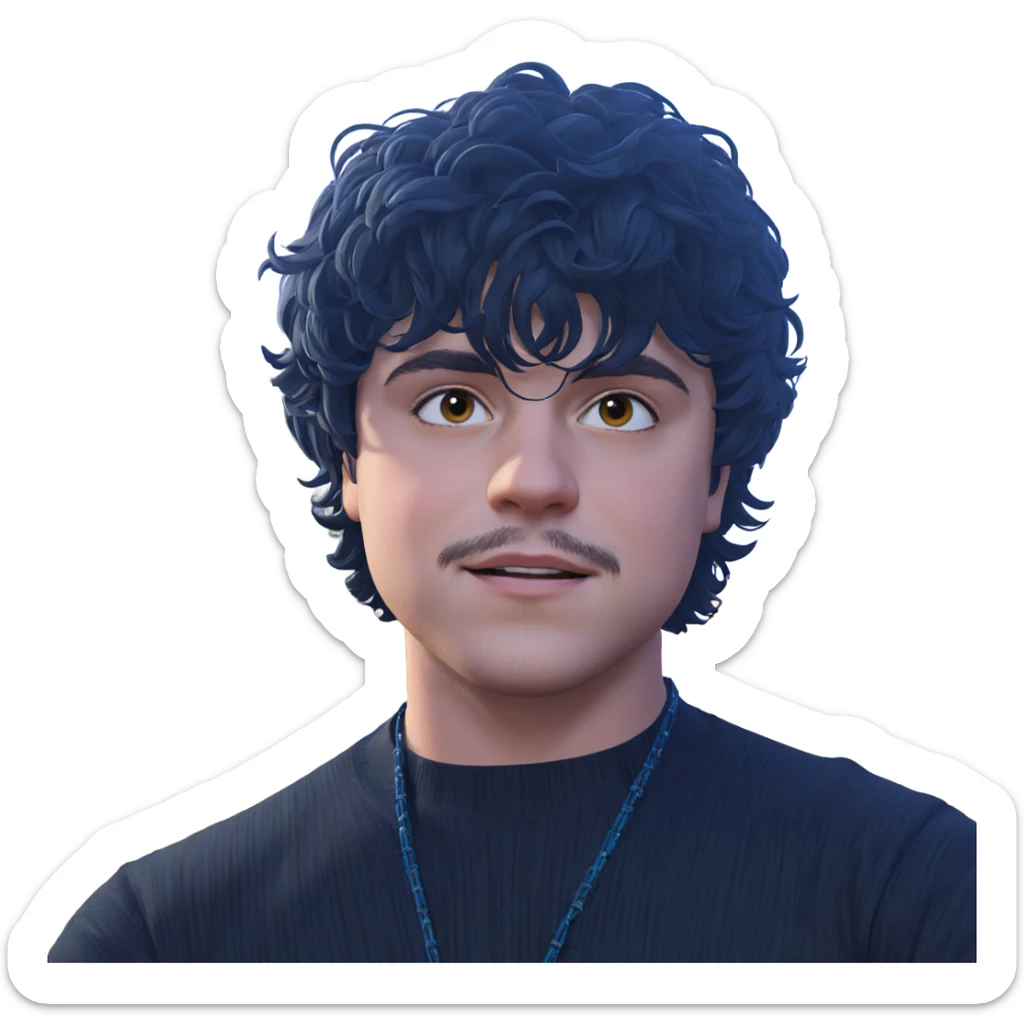 handsome male outdoors portrait sticker