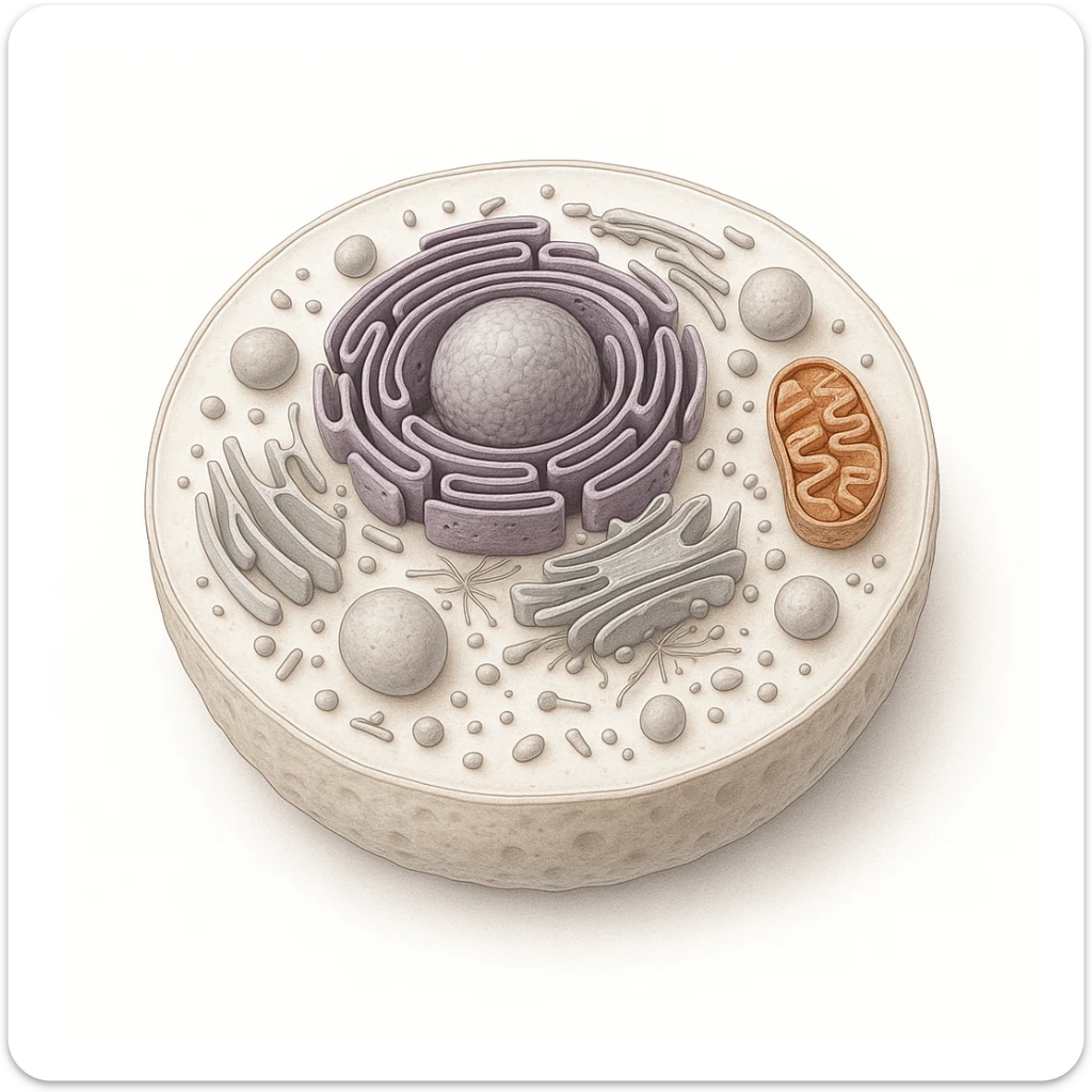 A highly detailed, scientifically accurate of a biological topics, on a white background, ultra-realistic 3D illustration.  The style should be clean lab-textbook style with subtle shadows and depth. Microscope-like precision, no artistic stylization. sticker