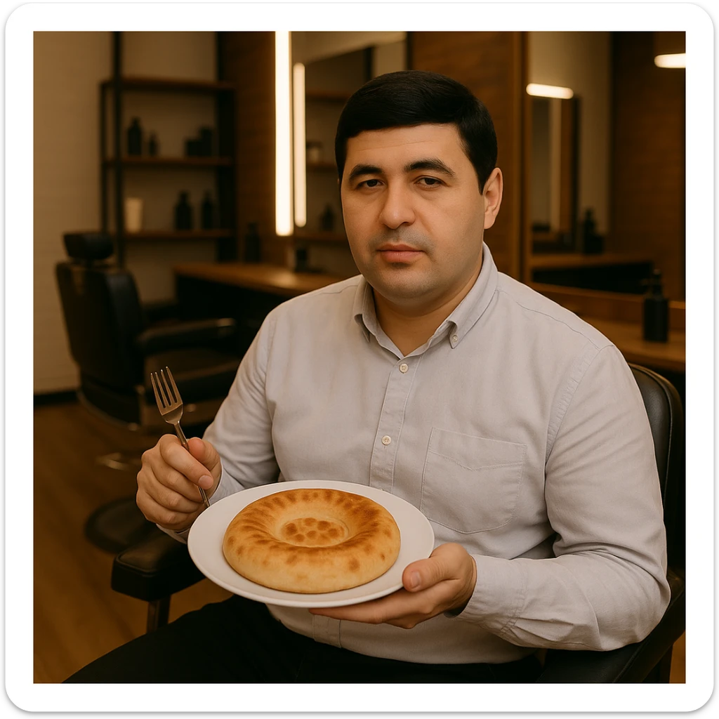 birinchidagi odamni yuziga 2 rasmdagi odamga uxshatib chizib bergin xuddu shunday non yen utirganini sticker