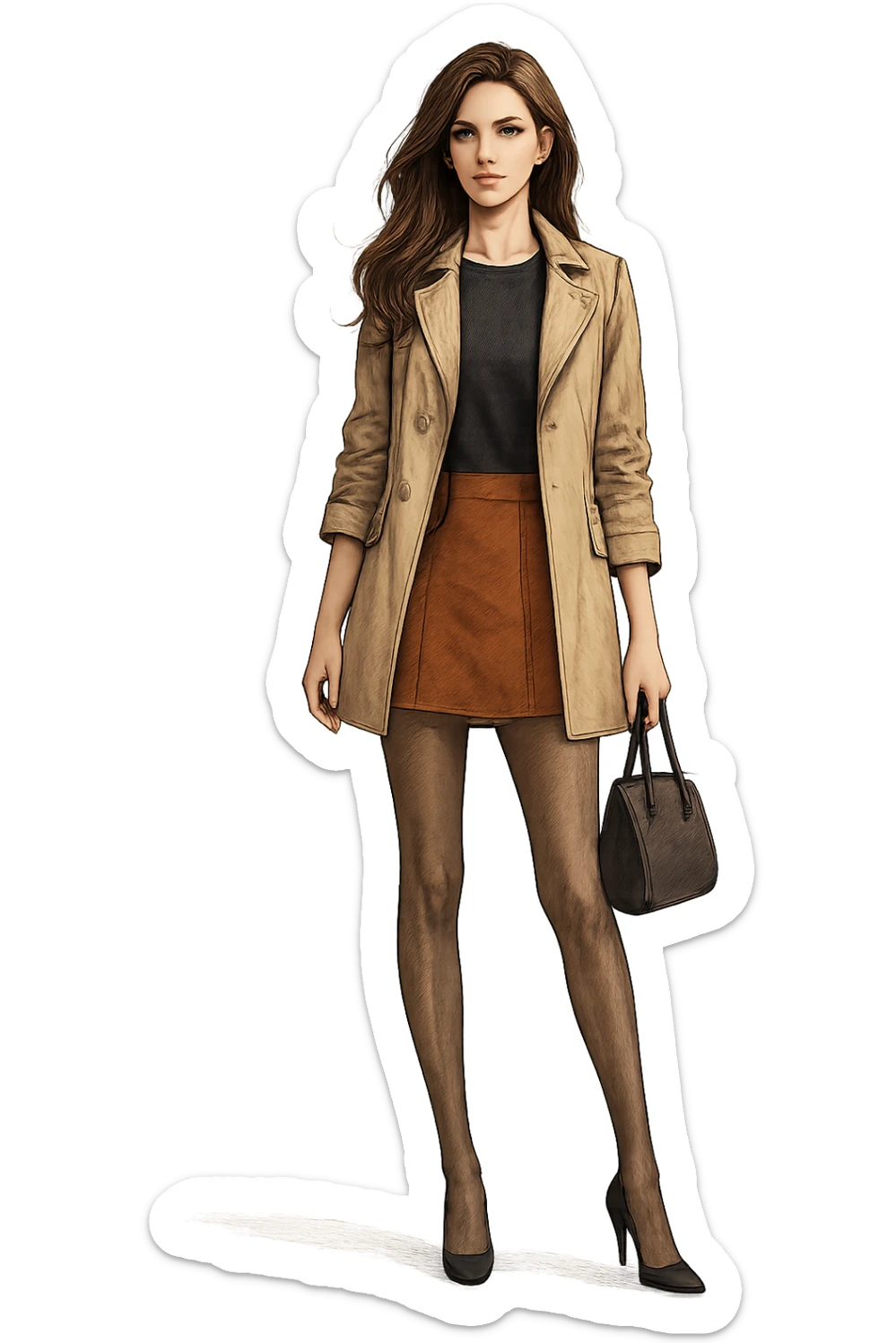 Donna con gambe snelle sticker