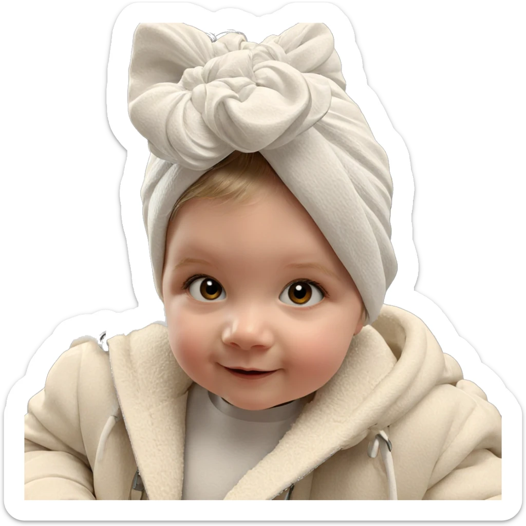 smiling girl looking at viewer sticker