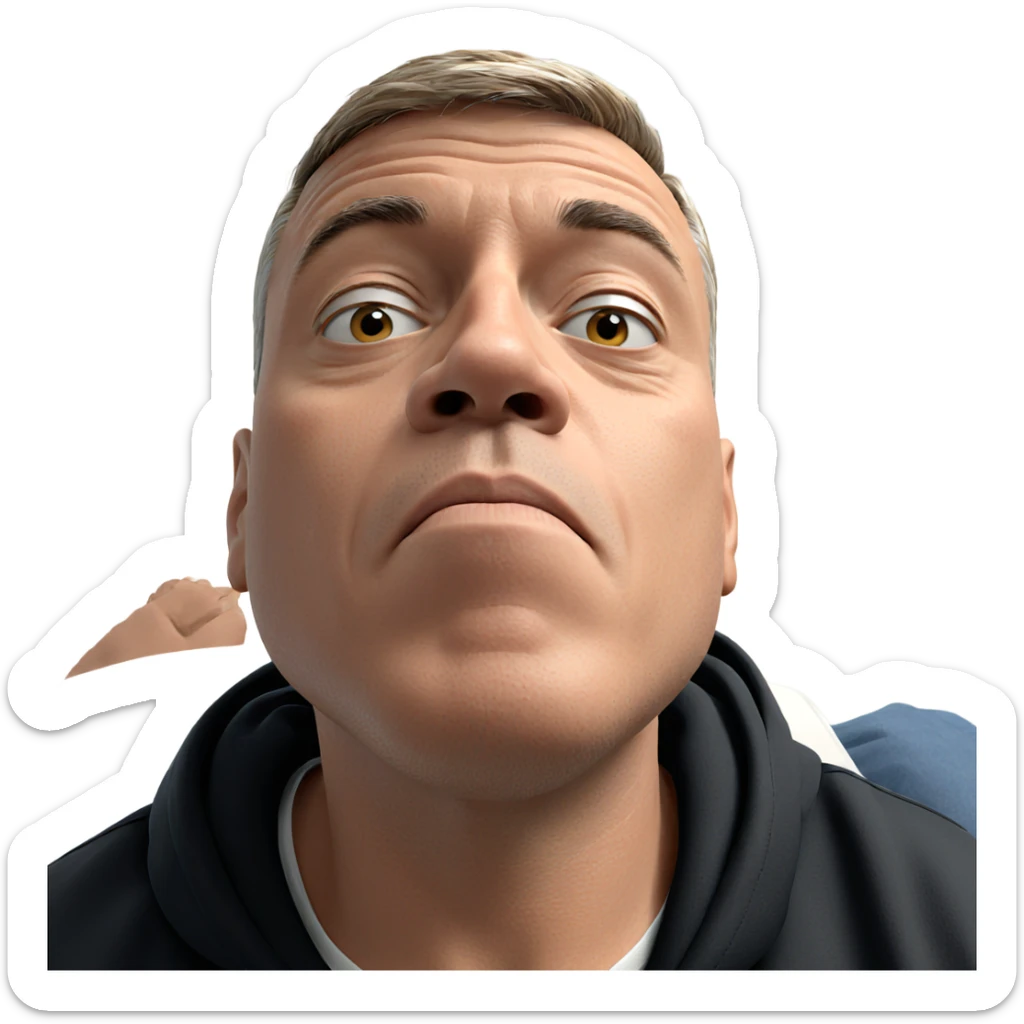 solo boy indoor portrait shirt sticker