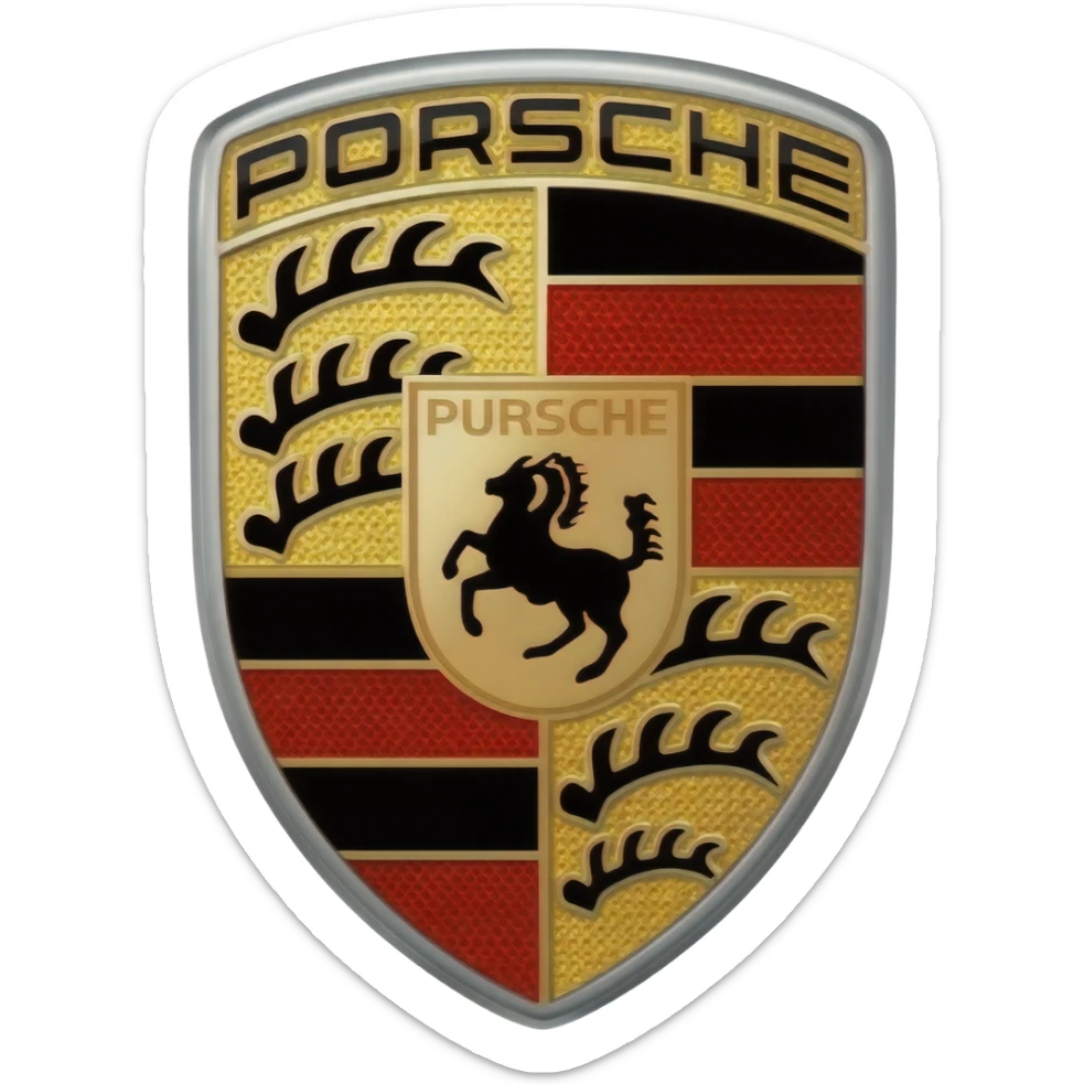 Porsche original sign sticker