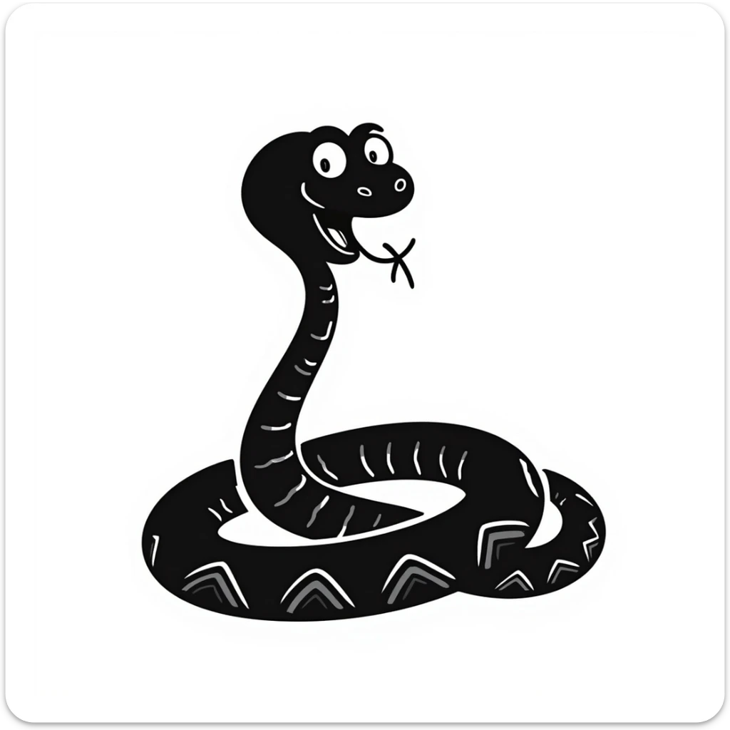 Snake sticker